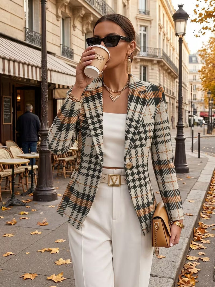 Diane | Houndstooth Blazer