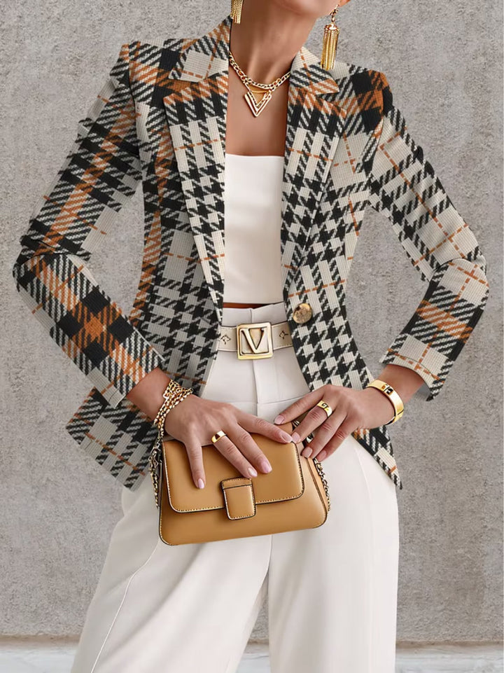 Diane | Houndstooth Blazer