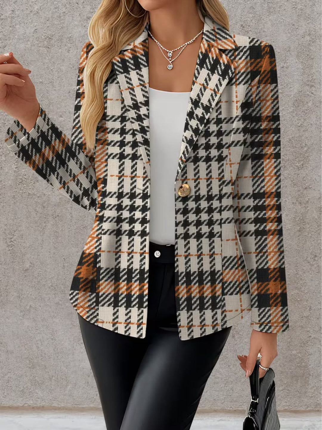 Diane | Houndstooth Blazer