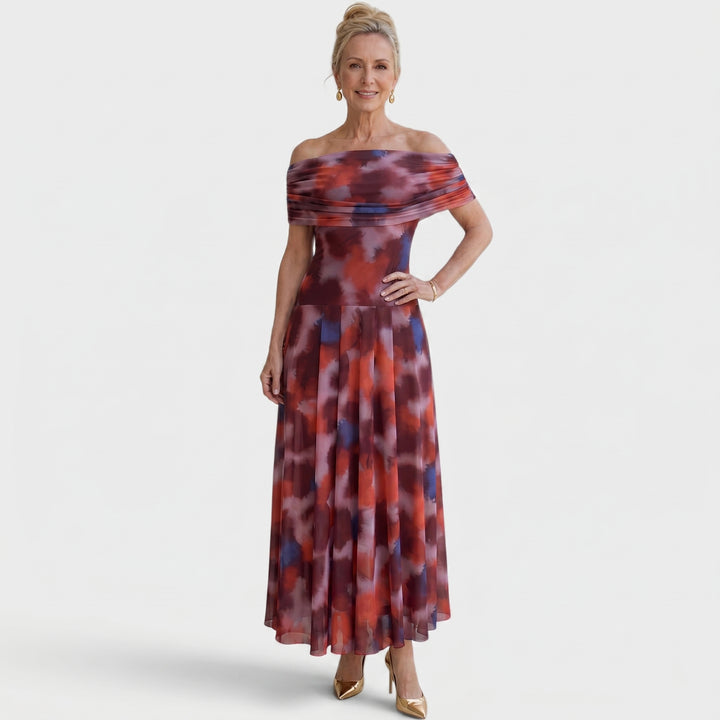 Rosalie | Off-Shoulder Evening Maxi Dress