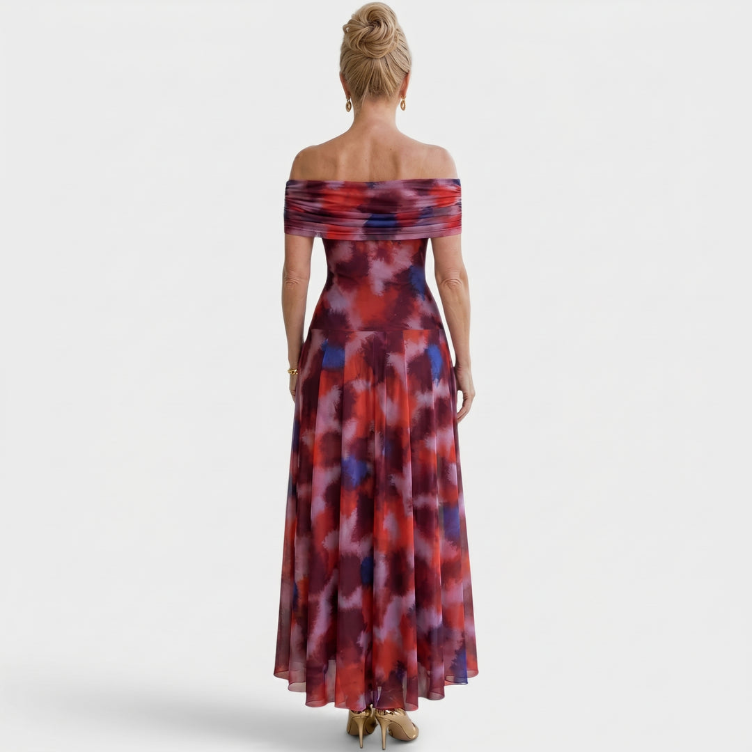 Rosalie | Off-Shoulder Evening Maxi Dress
