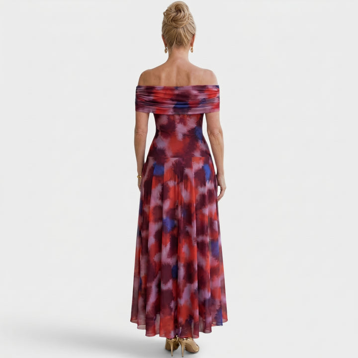 Rosalie | Off-Shoulder Evening Maxi Dress
