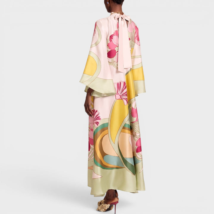 Seraphina | Artistic Floral Maxi Caftan Dress