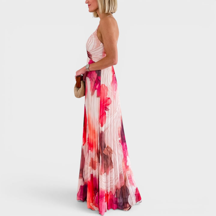 Rosalie | Watercolor Floral Maxi Sundress