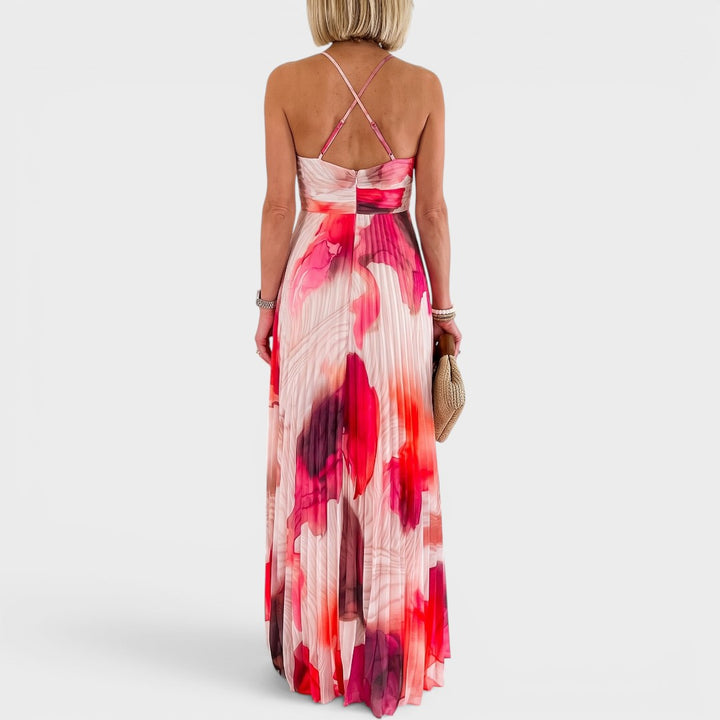 Rosalie | Watercolor Floral Maxi Sundress
