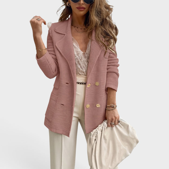 Sienna | Elegant Knit Double-Breasted Cardigan