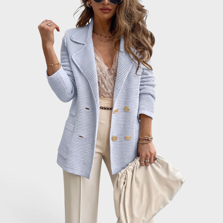 Sienna | Elegant Knit Double-Breasted Cardigan