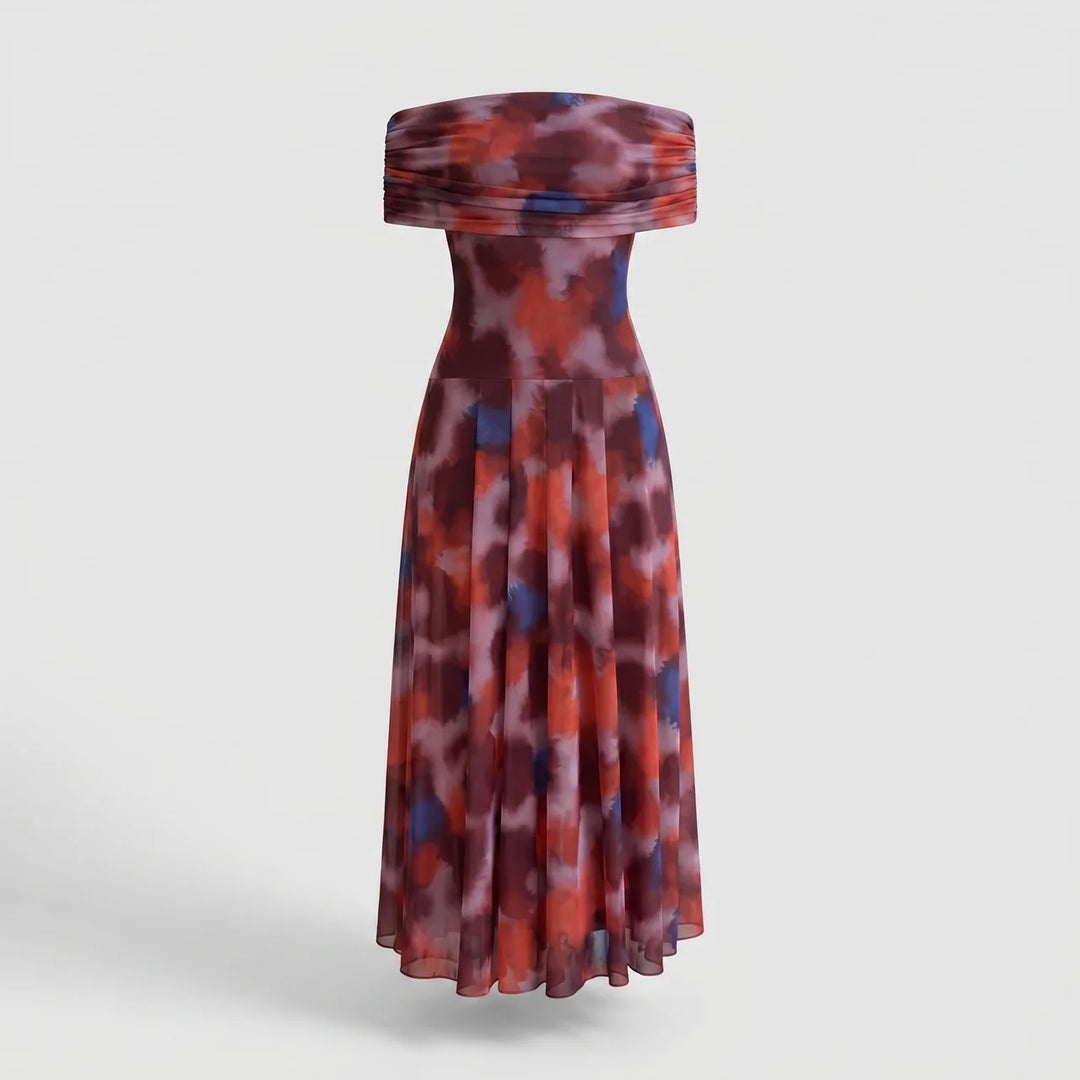 Rosalie | Off-Shoulder Evening Maxi Dress