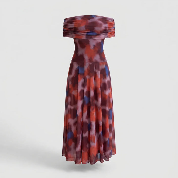 Rosalie | Off-Shoulder Evening Maxi Dress