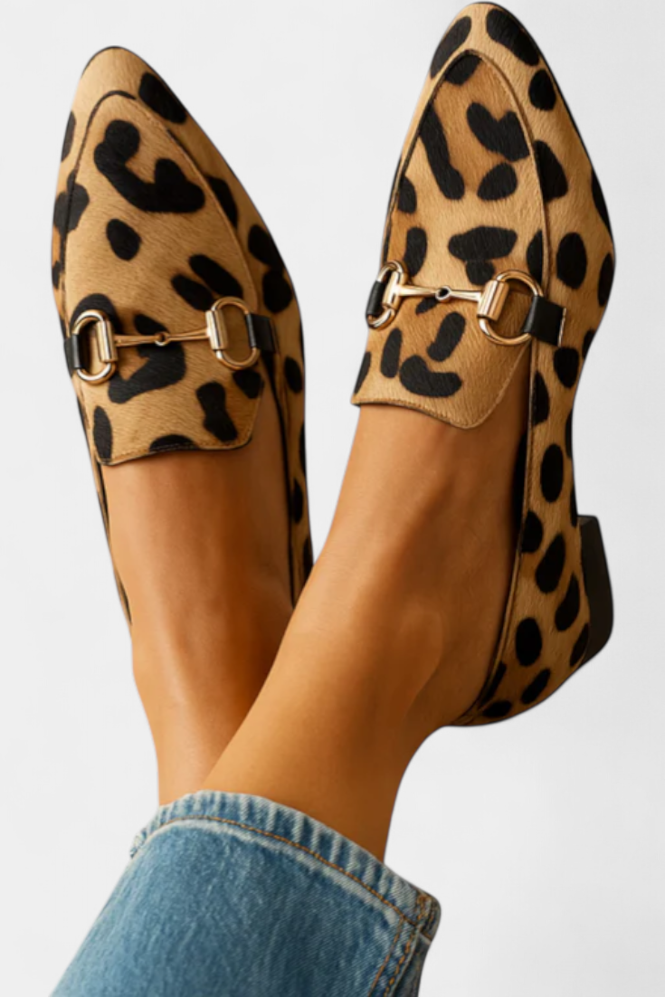 Moccasins Lillian with Metal Buckle
