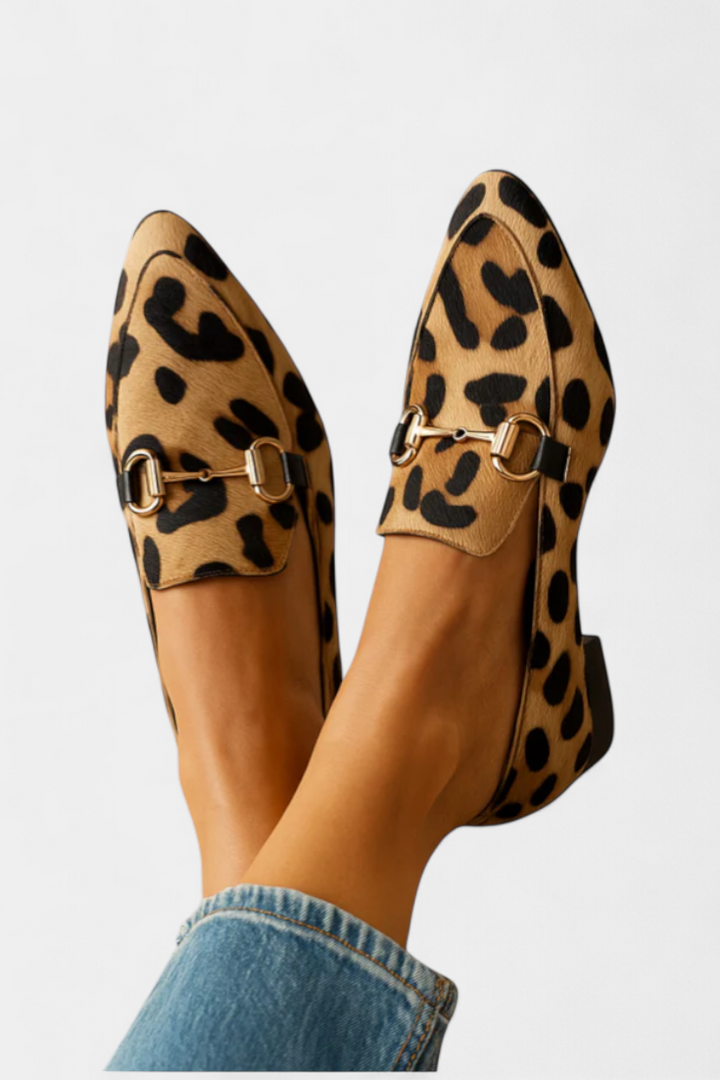 Moccasins Lillian with Metal Buckle