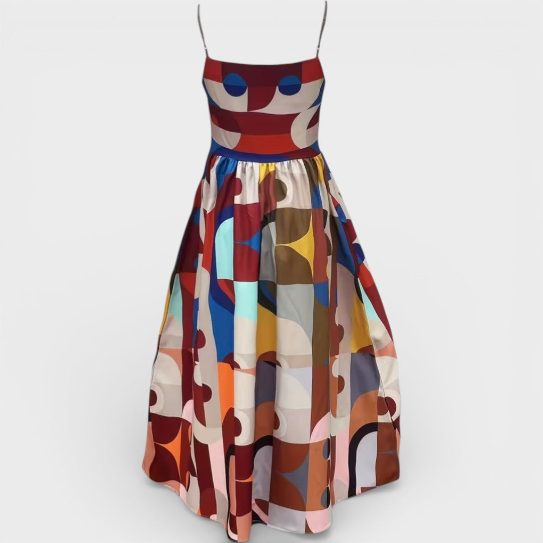 Eleanor | Spaghetti Strap Midi Dress