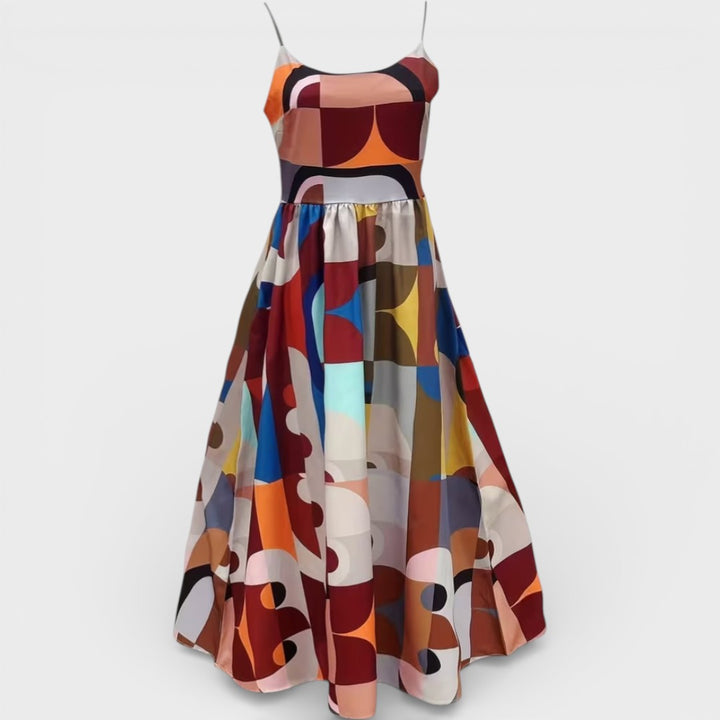 Eleanor | Spaghetti Strap Midi Dress