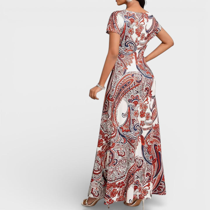 Bella | Floral Leopard Maxi Dress