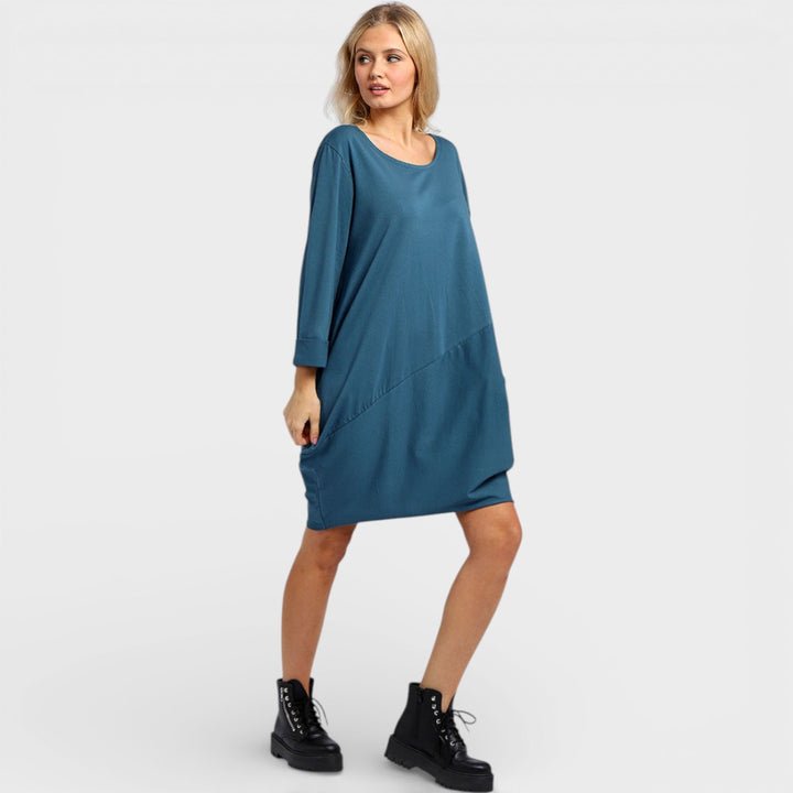 Jeda | Plain Side Pockets Dress