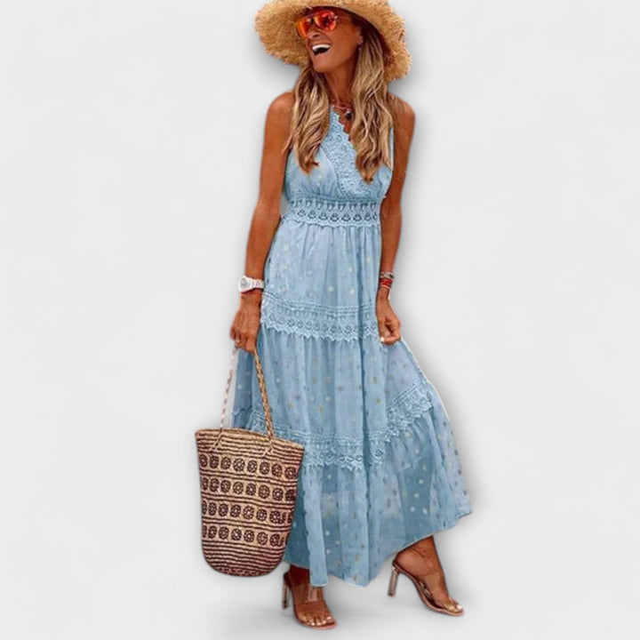 Aurora - Maxi Dress with Boho Lace