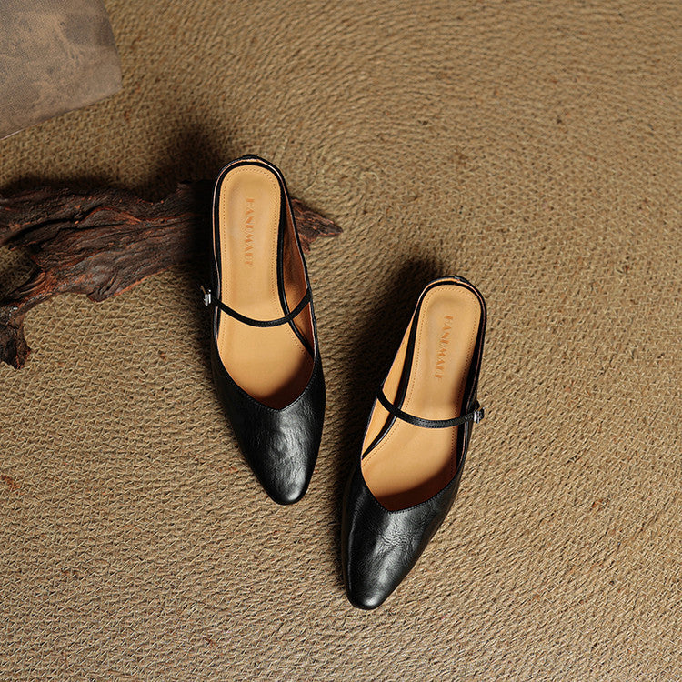 Nica Mary Jane flats in Black, pair lifestyle shot