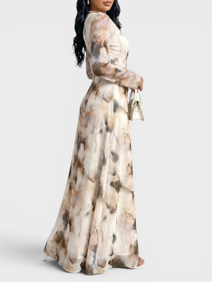 Celeste | Watercolor Elegance Maxi Dress