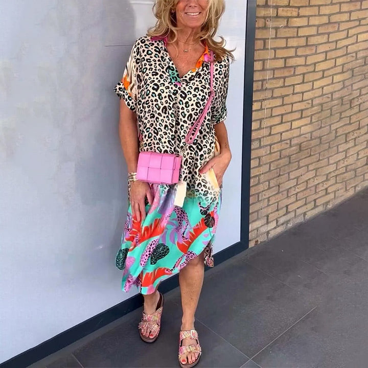 Amelia | Colorful Leopard breathable Dress