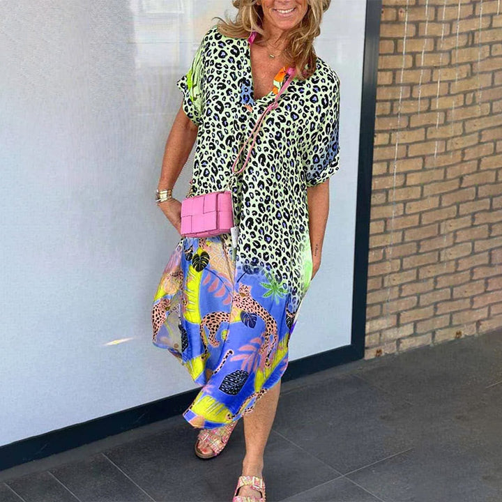 Amelia | Colorful Leopard breathable Dress