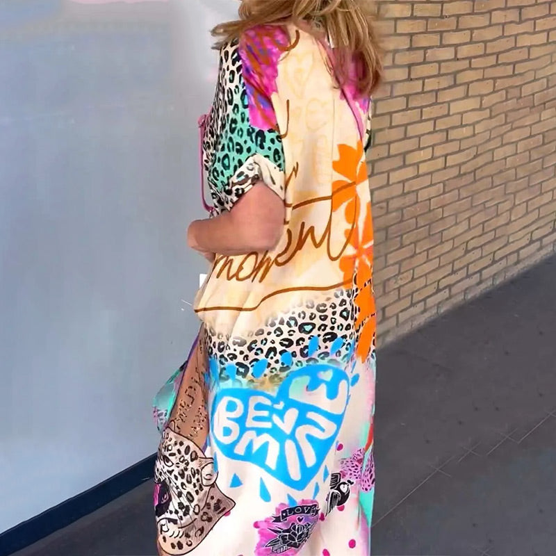 Amelia | Colorful Leopard breathable Dress
