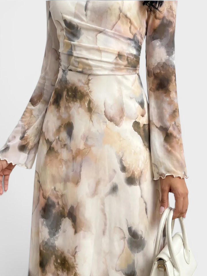 Celeste | Watercolor Elegance Maxi Dress